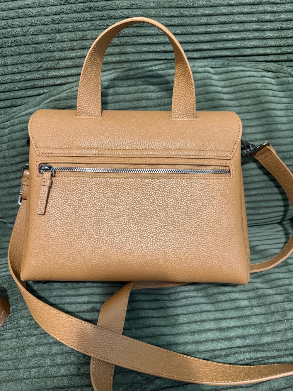 Bon Maxie Tryhard Tan Leather Crossbody Handbag - Picture 2 of 4
